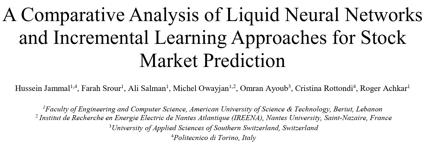 A Comparative Analysis of Liquid Neural Networks and Incremental Learning Approaches for Stock Market Prediction